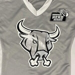 San Antonio Rampage Hockey Jersey Shirt Men Small Gray Pro Sport Herd Member
